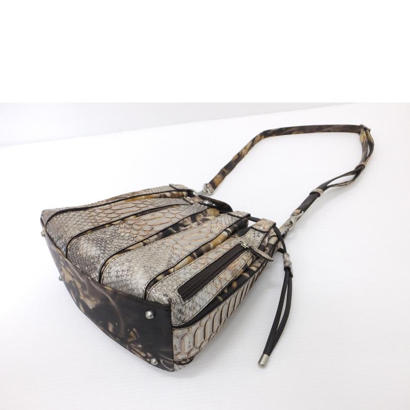 JRA ジェーアールエー/パイソンショルダーバッグ/Aランク/88【中古】 JRA ジェーアールエー/パイソンショルダーバッグ/Aランク/88【中古