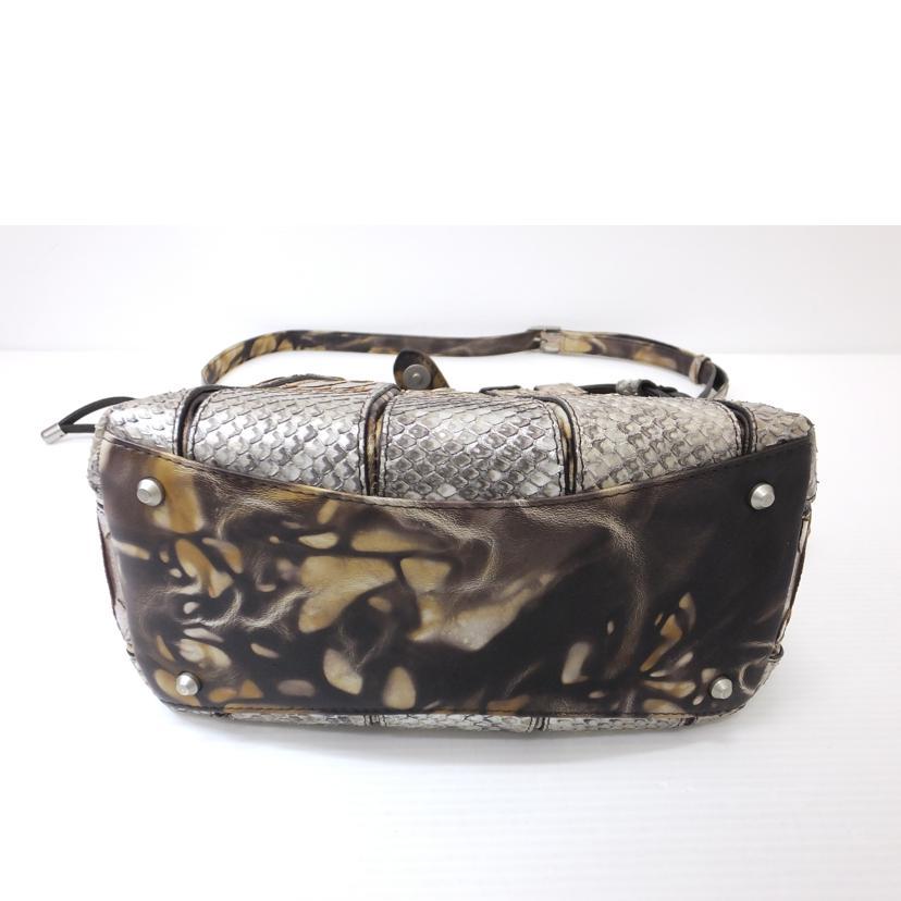 JRA ジェーアールエー/パイソンショルダーバッグ/Aランク/88【中古  