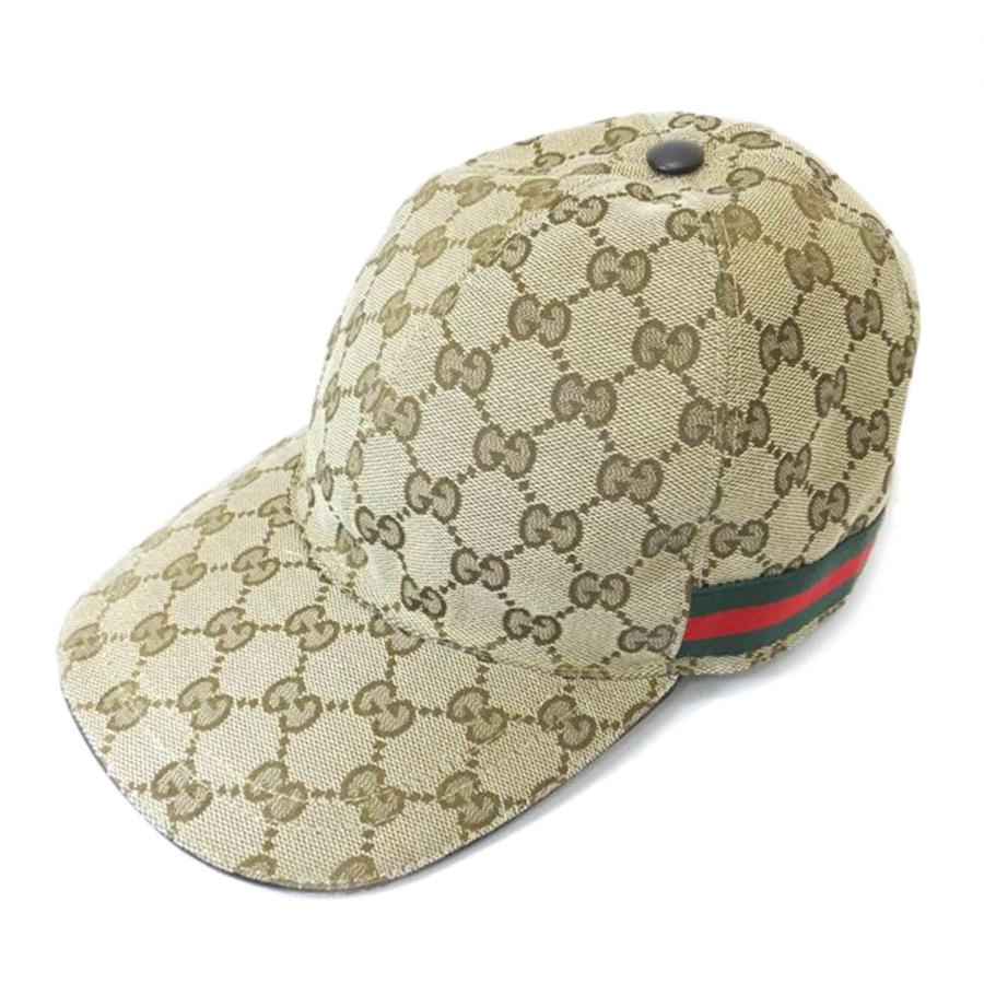GUCCI グッチ/GGキャンバスベースボールキャップ/Lサイズ59/200035/601 