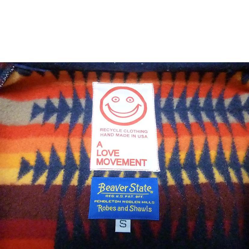 A LOVE MOVEMENT MOVEMENT/ネイティブブランケットパーカー/AB