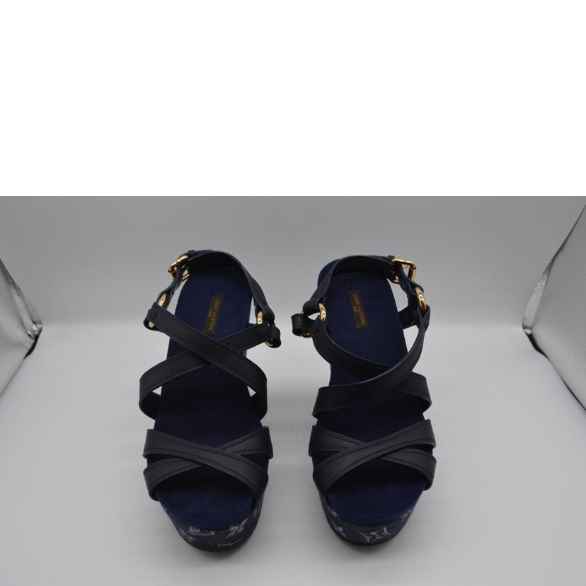 LOUIS VUITTON ネイビー サンダル ルイヴィトン セイルアウェイ ウェッジソール サンダル ネイビー