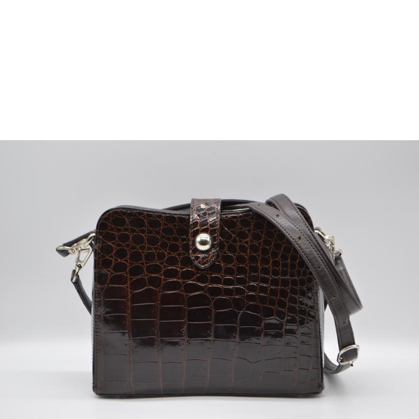 JRA ジェイアールエー/クロコダイル2wayレザーハンド/ブラウン/137