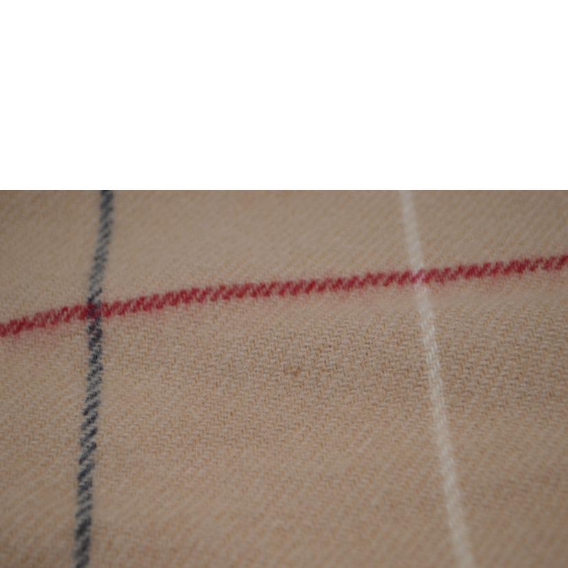 BURBERRYバーバリー/ノバチェックウールフリンジブランケット/BB6640