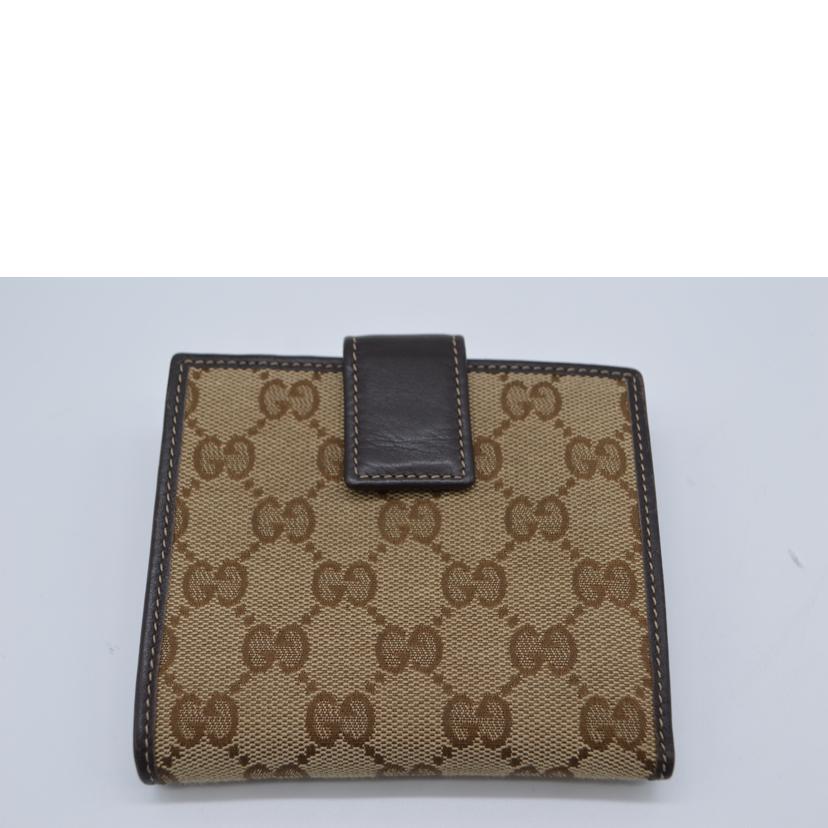 GUCCI グッチ/GGキャンパス ハートコンパクト/245727/534***/Bランク/51【中古】 GUCCI（グッチ） グッチ/GGキャンバスハートコンパクトレザー財布
