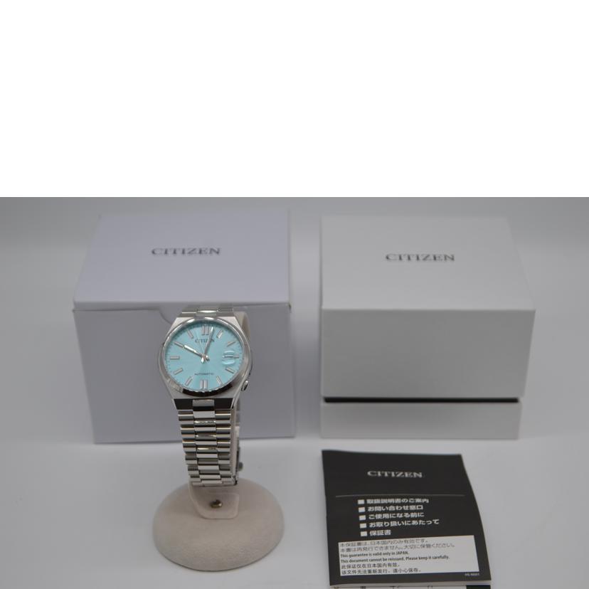 【美品】CITIZENシチズン NJ0151-88L 自動巻き 腕時計 ブルー CITIZEN（シチズン） CITIZEN COLLECTION TSUYOSA Mechanical腕時計