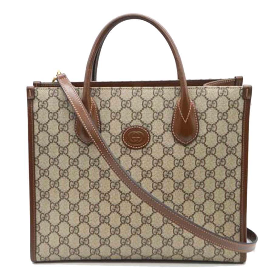 GUCCI（グッチ） グッチ/GGスプリームインターロッキング2wayレザー