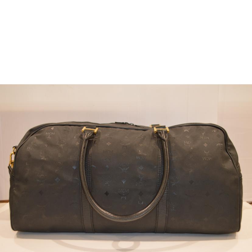 【美品】MCM/ボストンバッグ/レザー/J8959 MCM ボストンバック黒 MCM（エムシーエム）の「MCM/エムシーエム