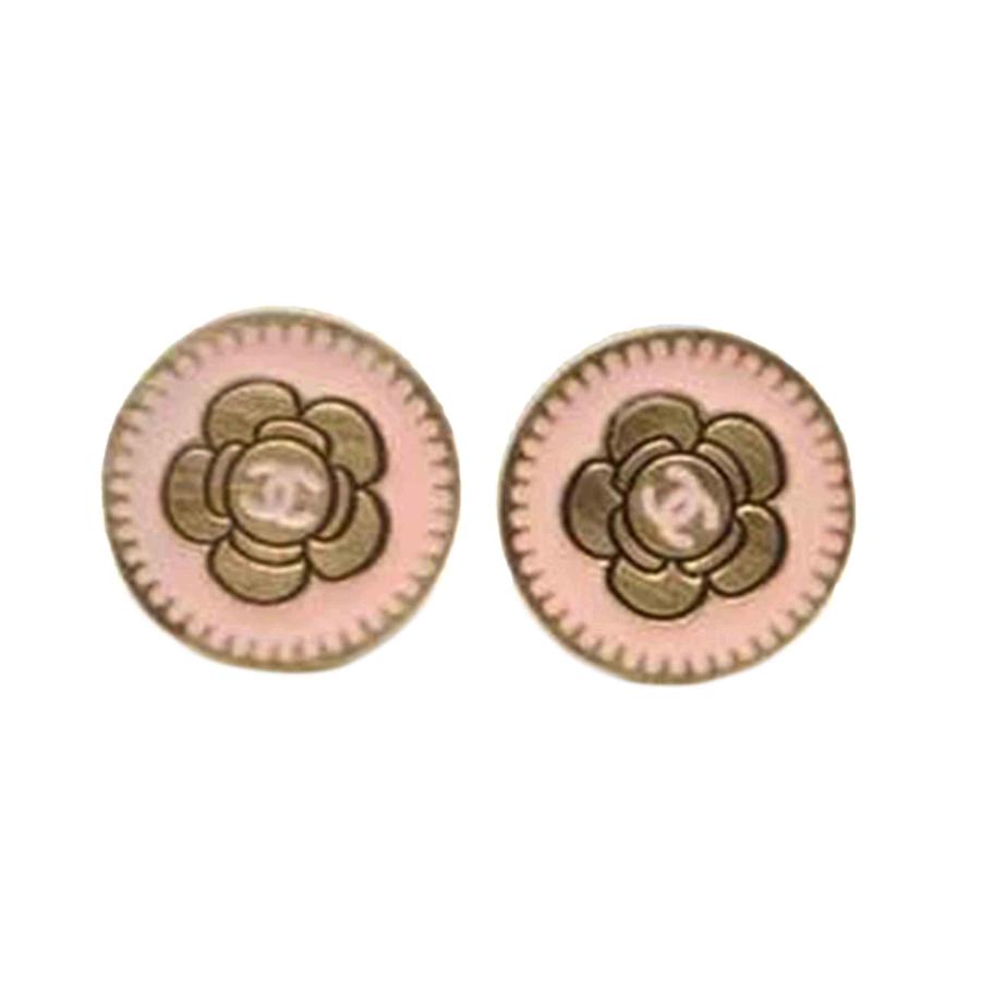 CHANEL カメリアピアス　ピンク　シャネル　美品 CHANEL（シャネル） シャネル/カメリアココマークミニピアス/ピンク