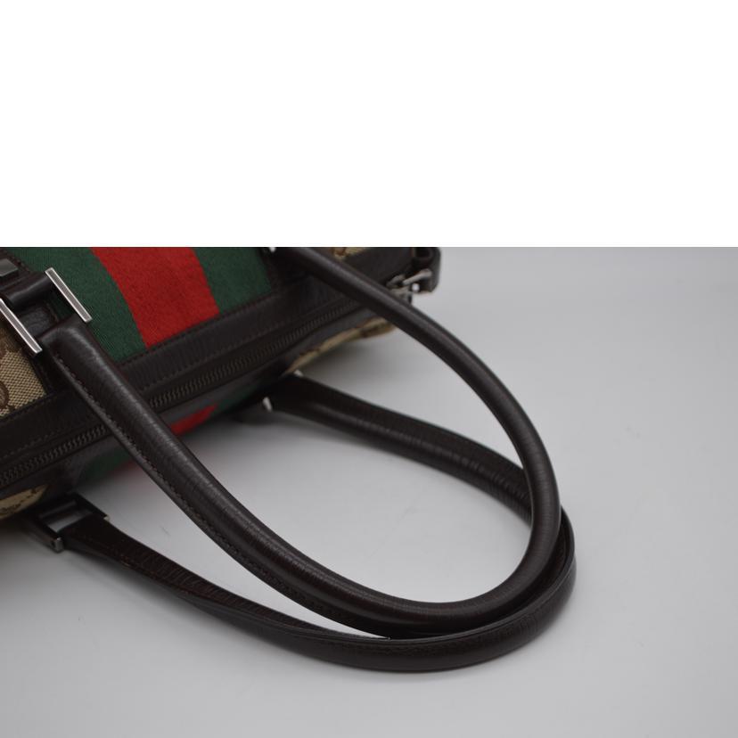 GUCCI（グッチ） グッチ/GGキャンバスシェリーラインレザーハンド