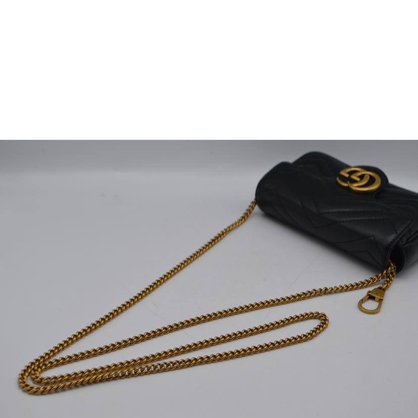 GUCCI（グッチ） グッチ/GGマーモントスーパーミニチェーンレザー