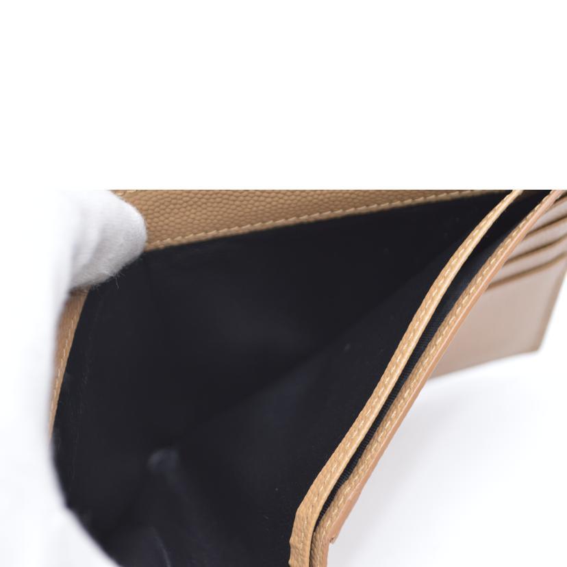 SAINT　LAURENT サンローラン/スムースレザーバイフォールドウォレット/ブラウン/396307/012*/ABランク/89【中古】 SAINT LAURENT SAINT LAURENT サンローラン/スムースレザーバイ