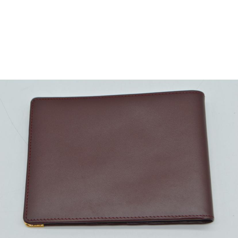Cartier カルティエ/マストラインラージレザー財布/ボルドー/3184325/EL2*****/Sランク/89【中古】 Cartier（カルティエ） カルティエ/マストラインラージレザー財布