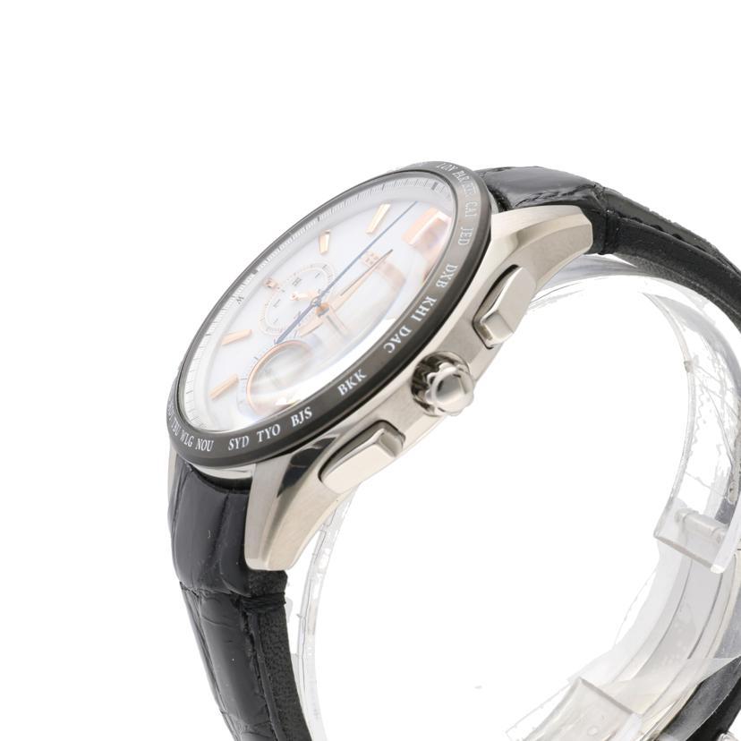 h*プ様 SEIKO セイコー 電波ソーラー チタン 軽量 メンズ腕時計 ブラッ br>SEIKO セイコー/セイコーブライツ/クロノグラフ/ソーラー電波