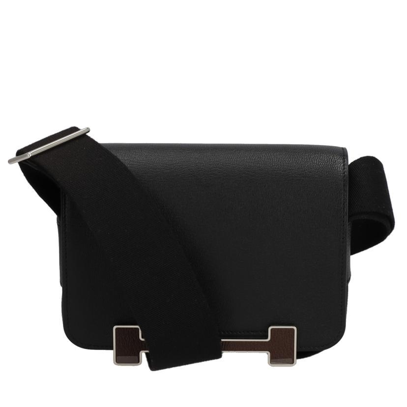 人気ノワール♪【HERMES】ゲタ ハンドバッグ HERMES エルメス/ゲタ/シェーヴル/NOIR×HAVENE/B/Sランク/91
