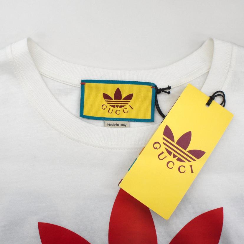 GUCCI グッチ/22AW×adidas ロゴプリントTシャツ/717422/サイズ:XS/SA