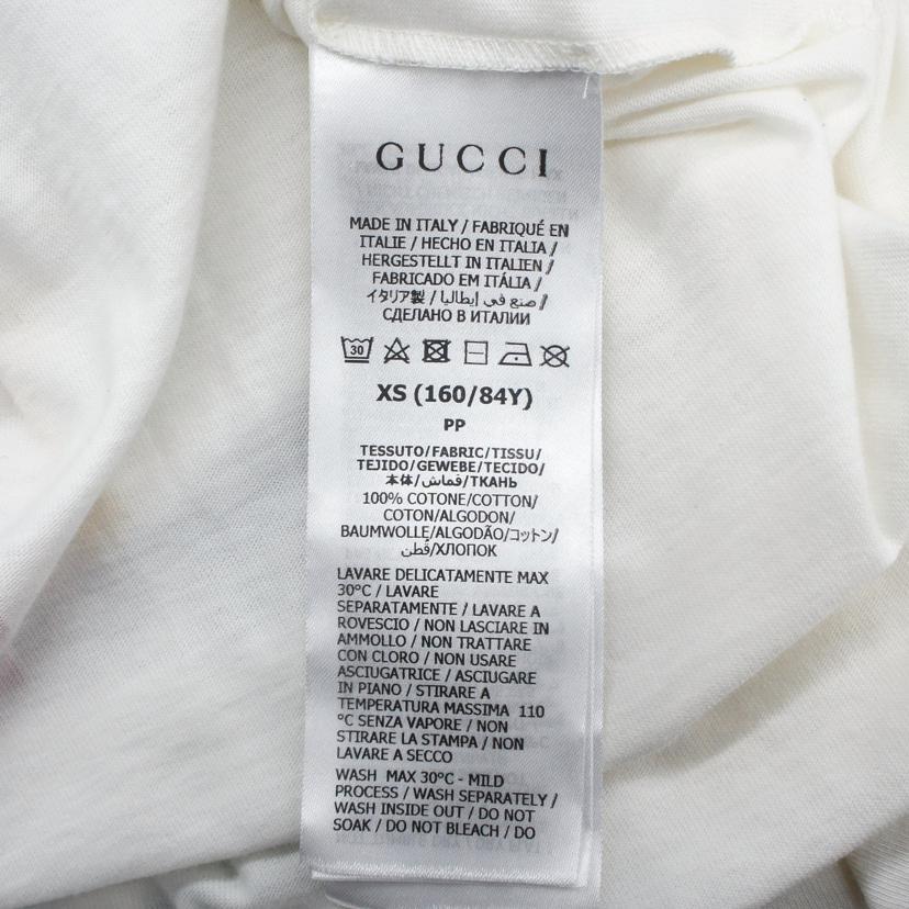 GUCCI グッチ/22AW×adidas ロゴプリントTシャツ/717422/サイズ:XS/SAランク/91【中古】 GUCCI - GUCCI グッチ/22AW×adidas ロゴプリントTシャツ/717422/サイズ