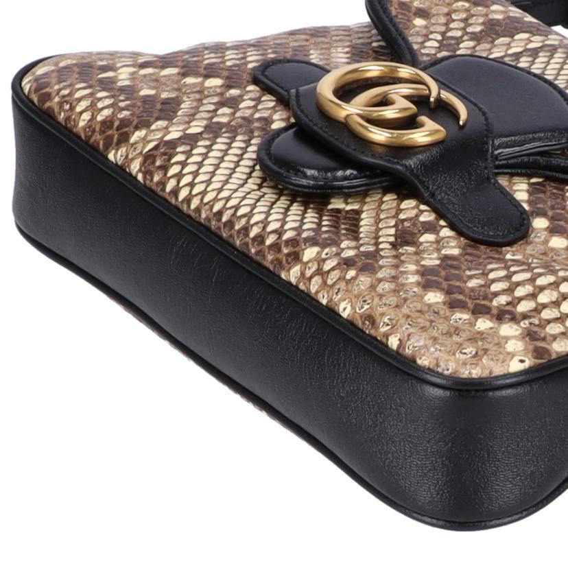GUCCI グッチ/GGマーモントスモールメッセンジャー/パイソン/648934/520***/Aランク/91【中古】 GUCCI（グッチ） グッチ/GGマーモントスモールメッセンジャー/パイソン