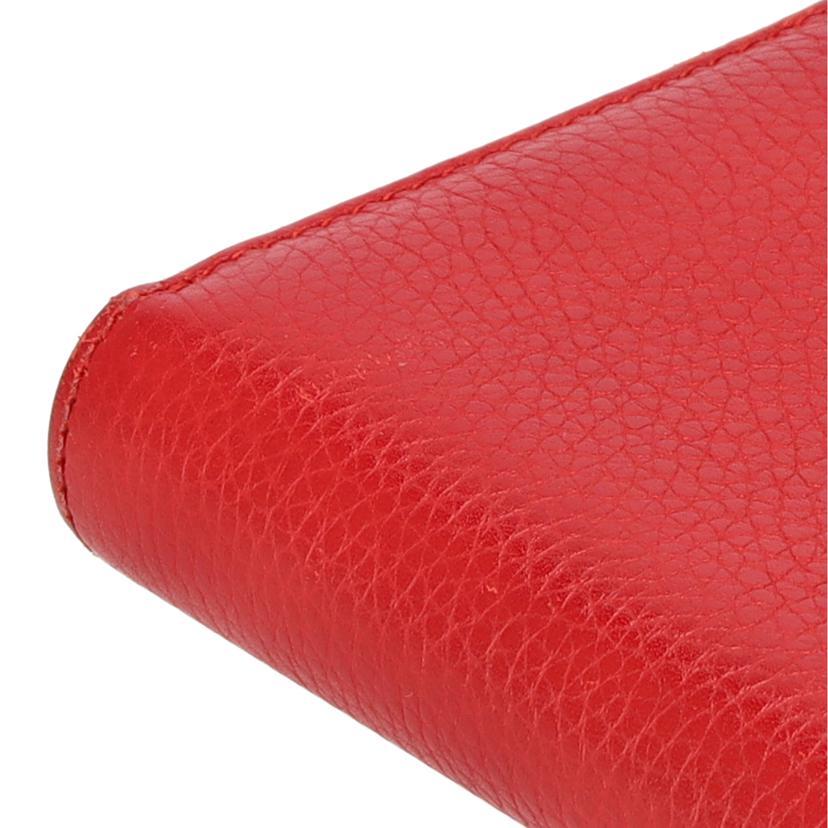 GUCCI グッチ/バンブ−タッセルラウンドファスナー/レッド/307984/041*/ABランク/91【中古】 GUCCI（グッチ） グッチ/バンブ−タッセルラウンドファスナー/レッド