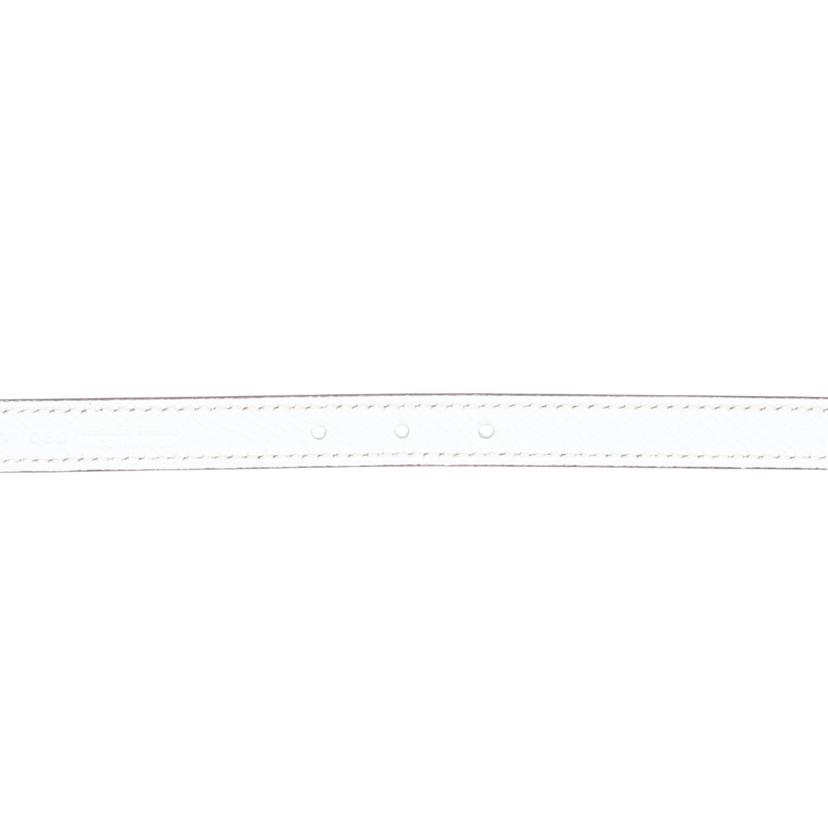 HERMES エルメス/ガンマ/リバーシブルベルト/ブルー＆ホワイト/サイズ:85(84-87)/A/SAランク/91【中古】 HERMES - HERMES エルメス/ガンマ/リバーシブルベルト/ブルー