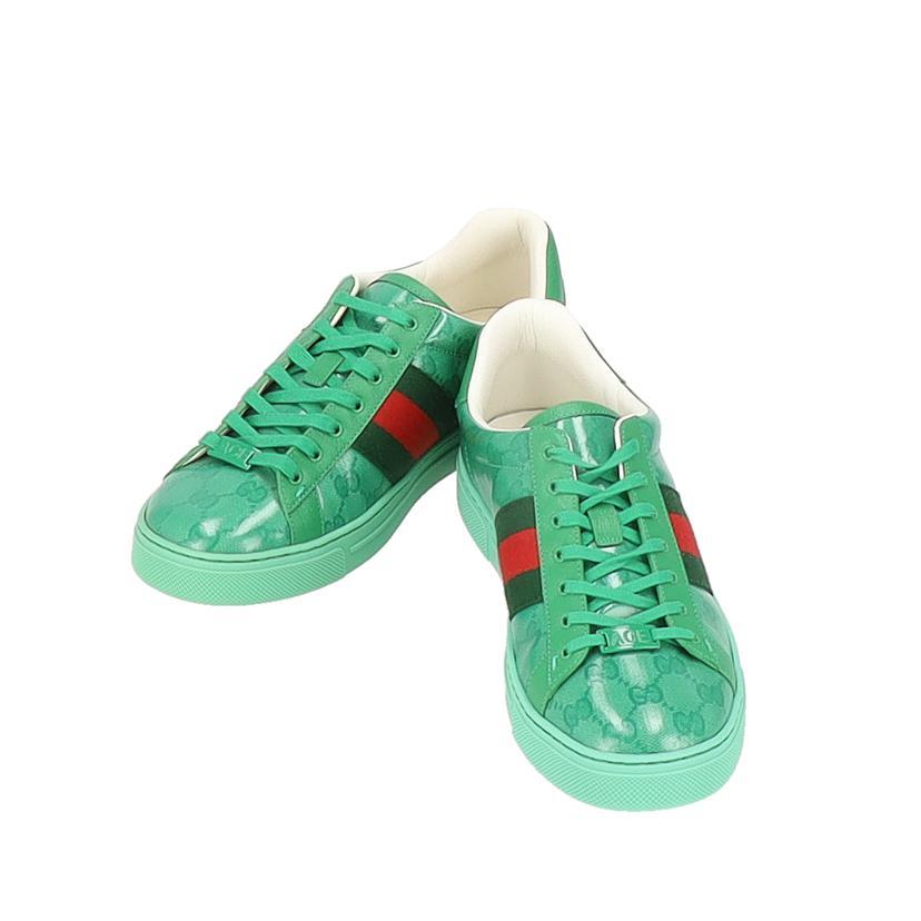 GUCCI（グッチ） グッチ/ACE シェリーライン/GGクリスタルスニーカー 