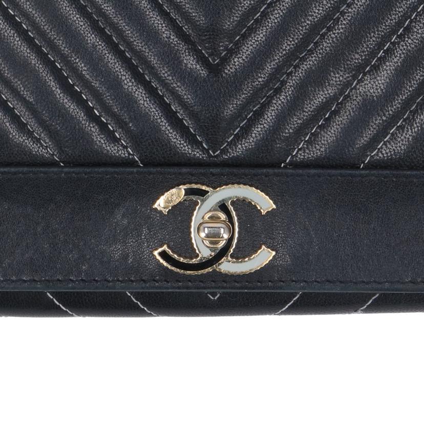 CHANEL シャネル/マドモアゼル/ラムレザーフラップウォレット/A80971/275*****/ABランク/91【中古】 CHANEL（シャネル） シャネル/マドモアゼル/ラムレザーフラップ