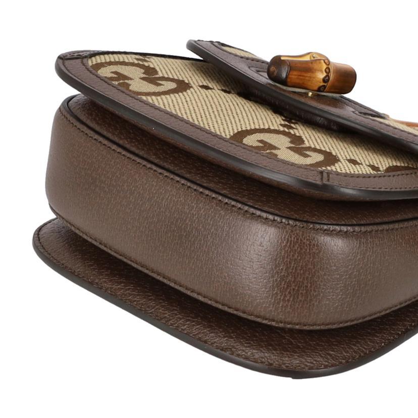 GUCCI（グッチ） グッチ/ジャンボGGバンブーキャンバスxレザー2WAY