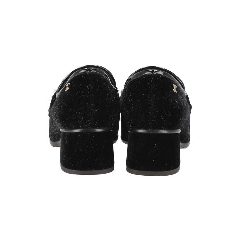 CHANEL シャネル/フェイクパールベロアパンプス/C34913/サイズ