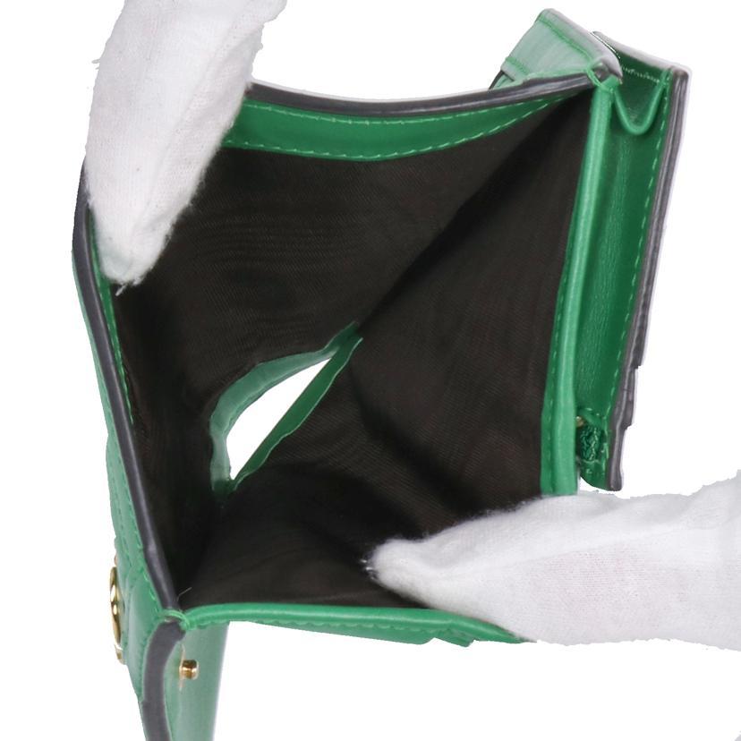 GUCCI グッチ/GGマトラッセフラップウォレット/グリーン/723786/493***/Aランク/91【中古】 GUCCI（グッチ） グッチ/GGマトラッセフラップウォレット/グリーン