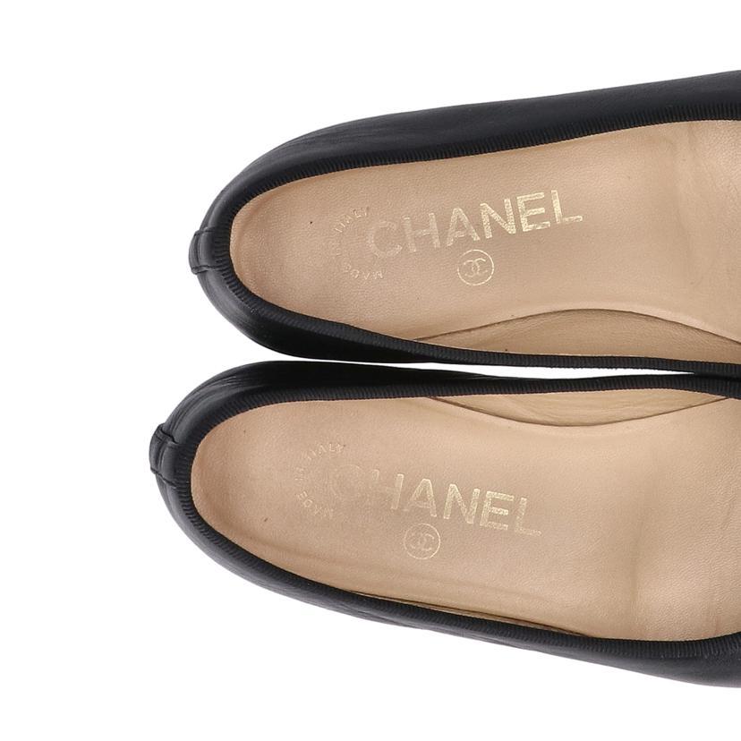 CHANEL シャネル/ラムスキン/ココマークバレリーナシューズ