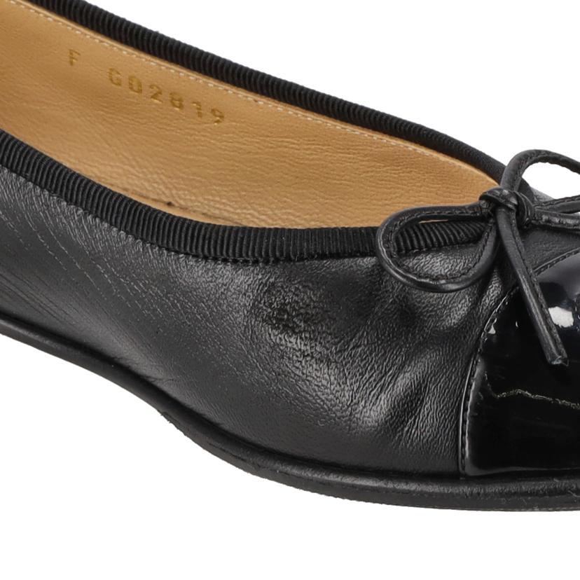 CHANEL シャネル/ラムスキン/ココマークバレリーナシューズ