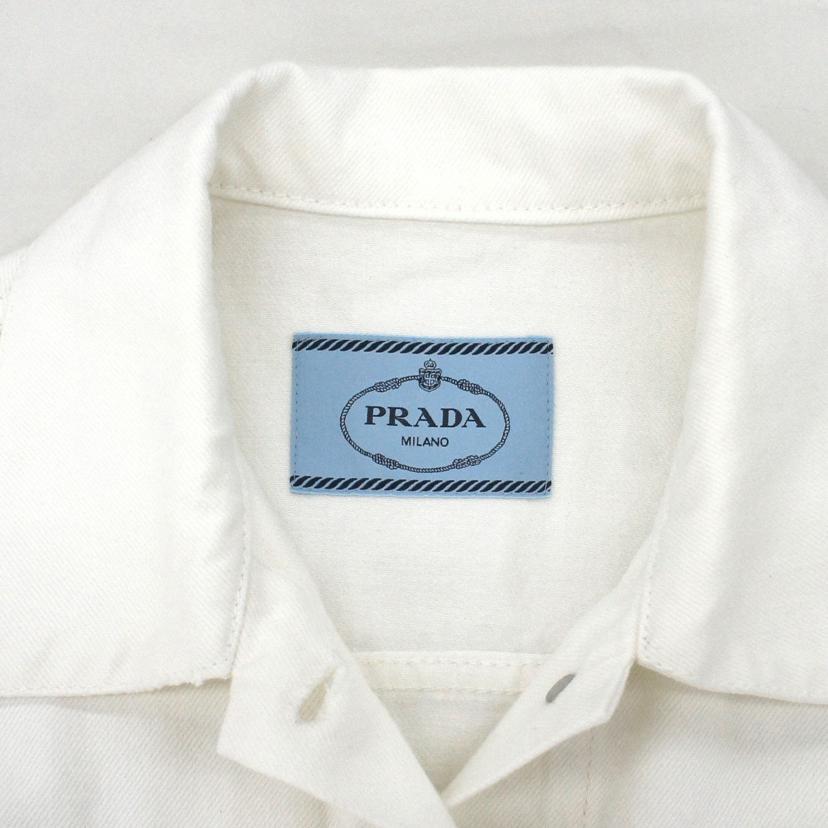 PRADA プラダ/23SS/トライアングルロゴ/ホワイトデニムジャケット/GFB299 S231/Aランク/91【中古】_2