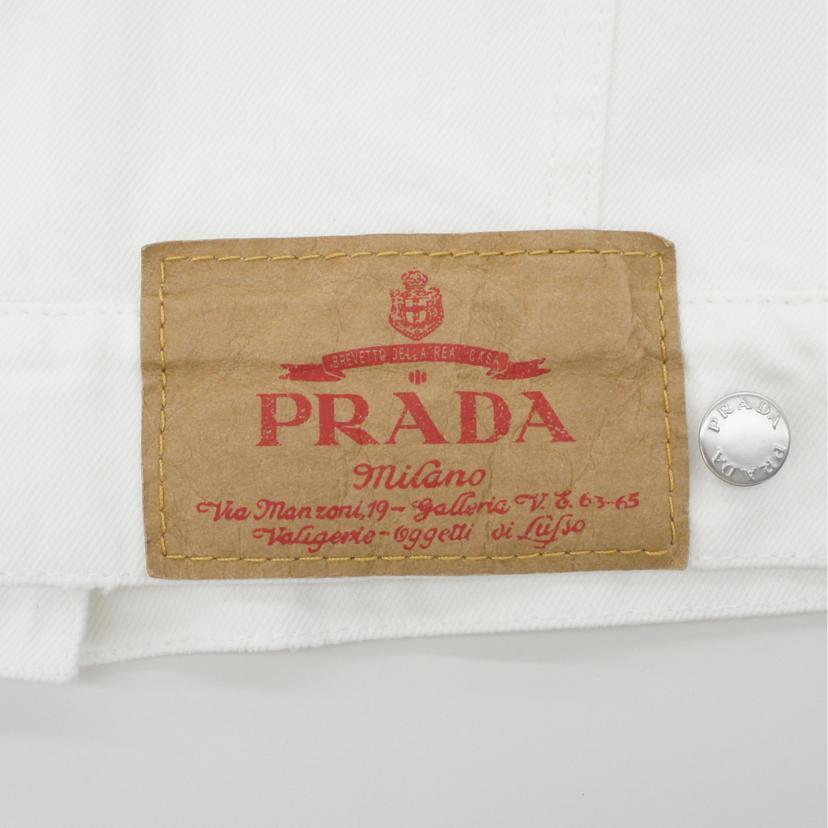 PRADA プラダ/23SS/トライアングルロゴ/ホワイトデニムジャケット/GFB299 S231/Aランク/91【中古】_6
