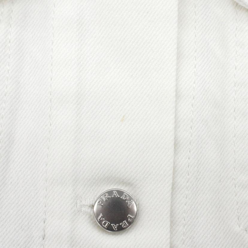 PRADA プラダ/23SS/トライアングルロゴ/ホワイトデニムジャケット/GFB299 S231/Aランク/91【中古】_8