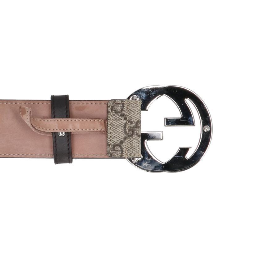 GUCCI（グッチ） グッチ/インターロッキングGバックル付きベルト