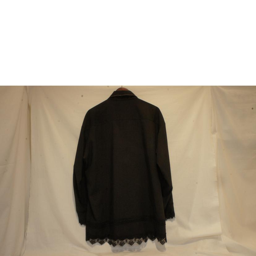 GUCCI グッチ/ブラックレースシャツビジューポケットボックス