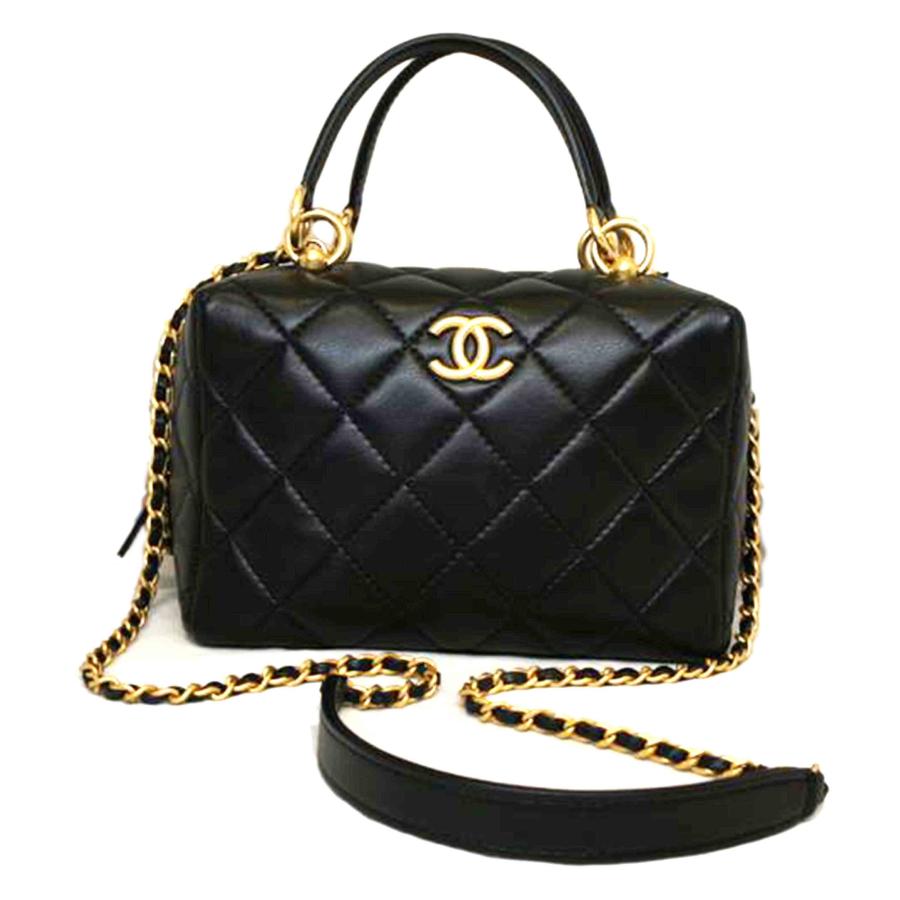 CHANEL シャネル/マトラッセラムスキンミニボーリング/AS4202/VAA*****/シャネル/SAランク/92【中古】 br>CHANEL シャネル/マトラッセラムスキンミニボーリング/AS4202/VAA