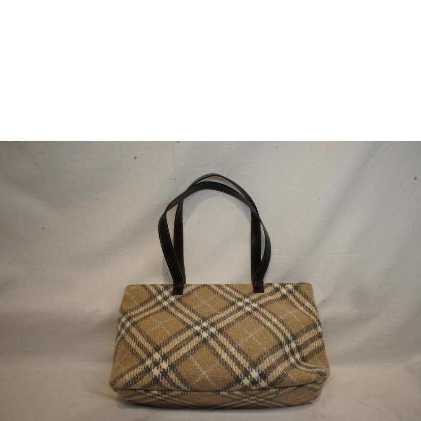 BURBERRYバーバリー/ノバチェックウールトート/Aランク/92【中古