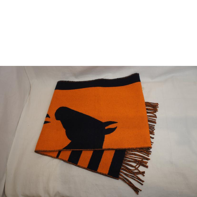 HERMESエルメス/カシミヤ100%マフラー/ラブストーリー/SAランク