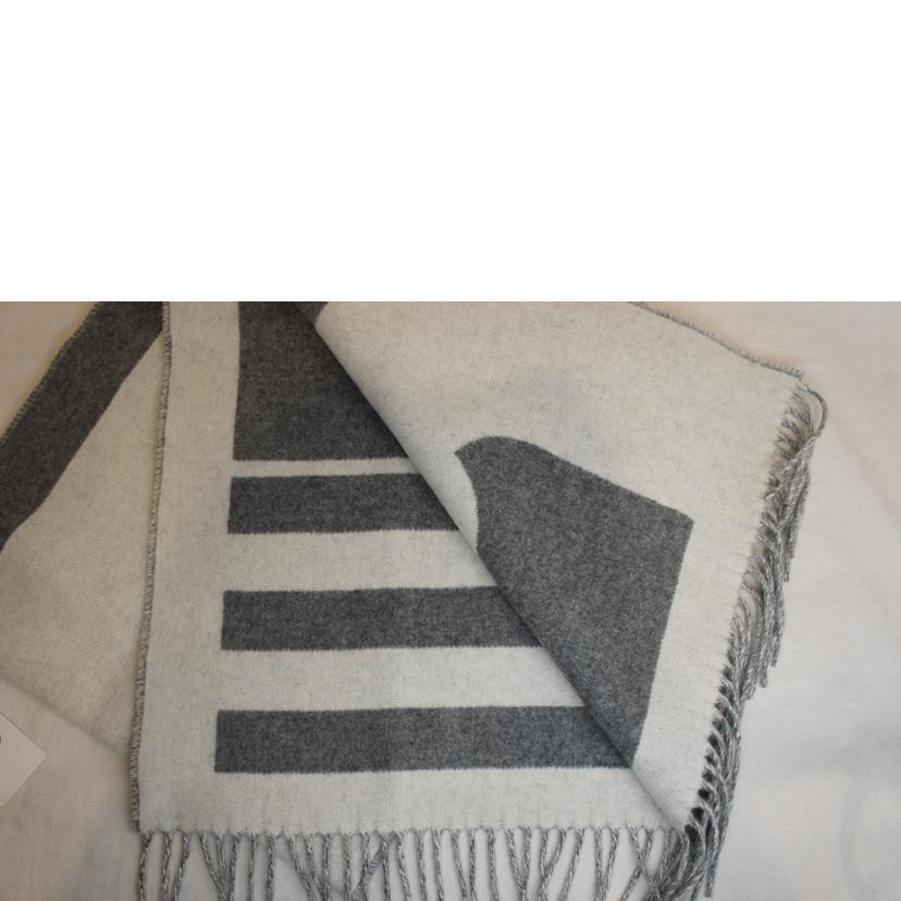 HERMES エルメス/ラブストーリーカシミヤマフラーグレーホース/SA  