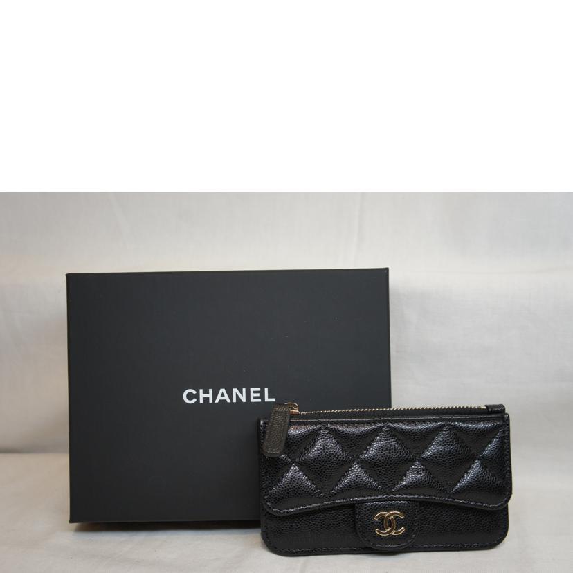 CHANEL シャネル/キャビアスキンクラシックフラグメントケース/ブラック/AP2570/H3P*****/SAランク/92【中古】 CHANEL（シャネル） シャネル/キャビアスキンクラシックフラグメント