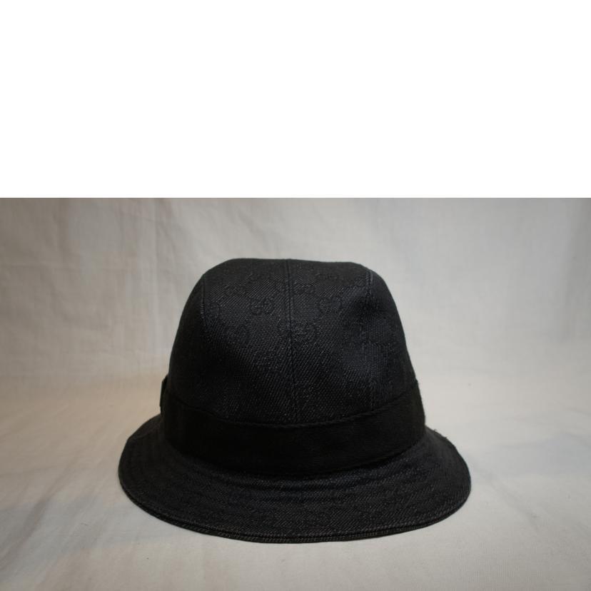極美品✨ GUCCI 帽子 GGキャンバス バケットハット ブラック グッチ グッチ 小物ダブルG付き GGキャンバス バケットハット | GUCCI® JP
