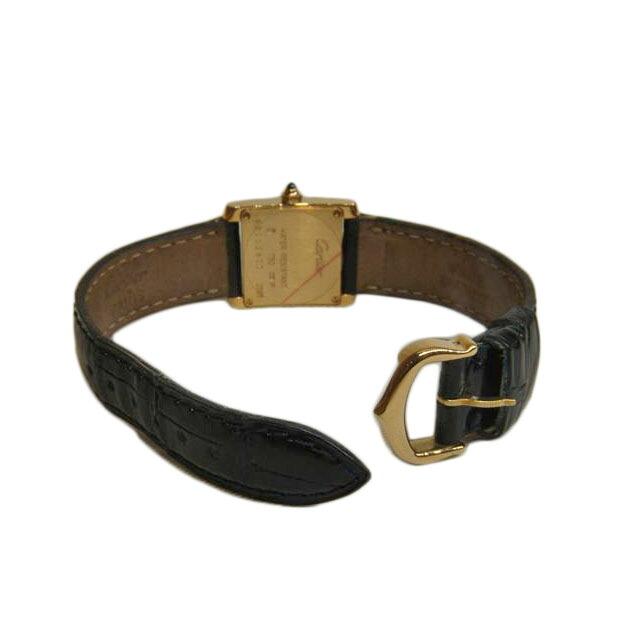 Cartier カルティエ/K18タンクフランセーズ/QZ/レザーベルト/W5000256/238*********/Aランク/92【中古】 Cartier（カルティエ） カルティエ/K18タンクフランセーズ/QZ/レザー