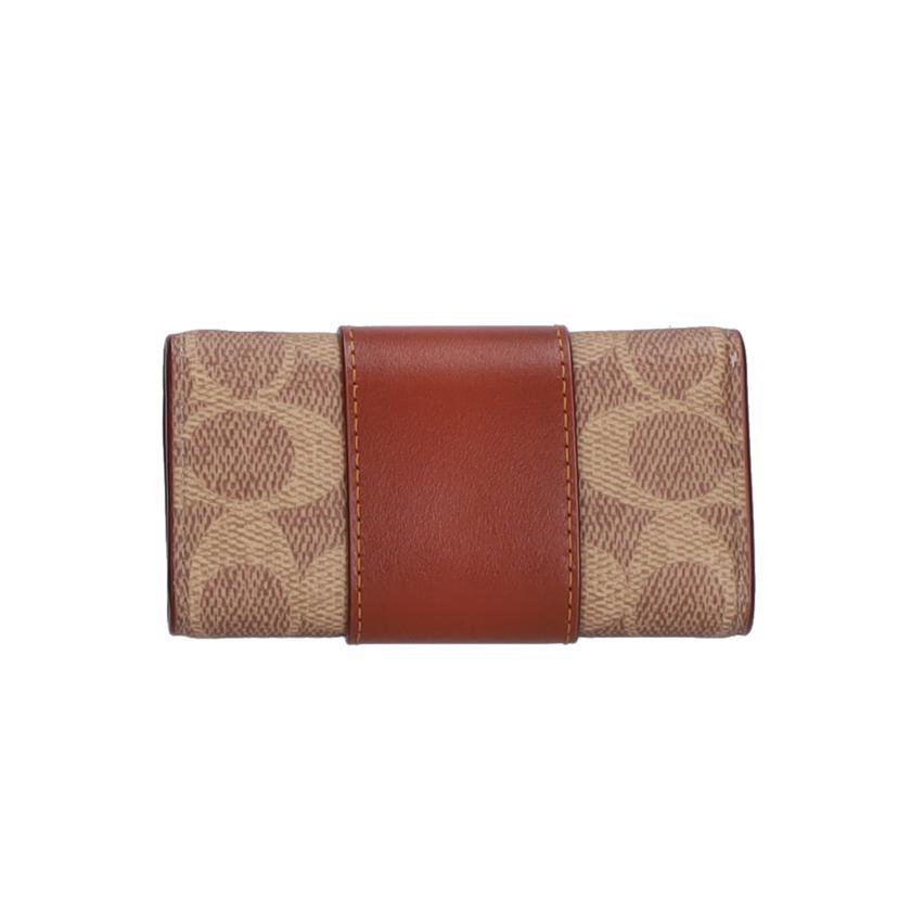 【未使用級】 コーチ COACH ケース キーリング シグネチャー COACH（コーチ） コーチ/6リングキーケースシグネチャーキャンバス