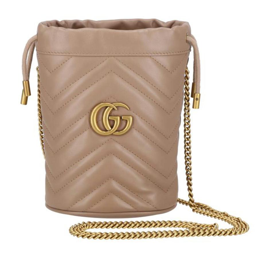 GUCCI グッチ/GGマーモントミニバケットバッグ/575163/095*/Aランク/94【中古】 GUCCI（グッチ） グッチ/GGマーモントミニバケットバッグ/575163/095