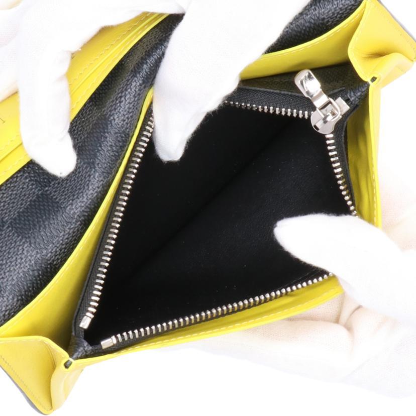 LOUIS VUITTON ルイヴィトン/ポルトフォイユ・ブラザ/ダミエグラフィット/ストライプジョーヌ/N60089/不鮮明/ルイ・ヴィトン/ABランク/85【中古】 LOUIS VUITTON（ルイ・ヴィトン） ルイヴィトン/ポルトフォイユ