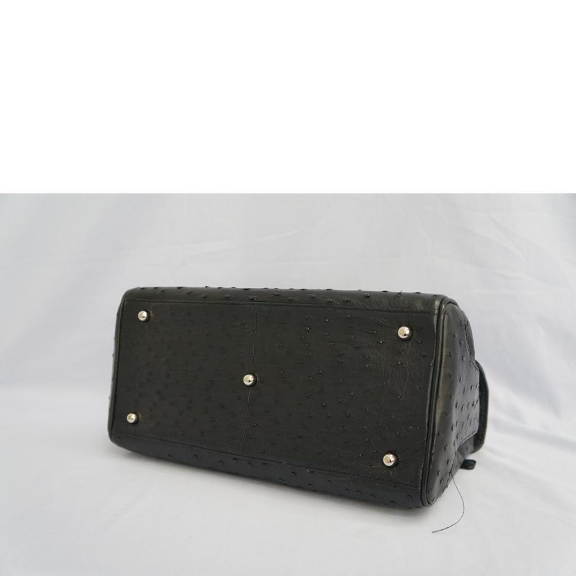 オーストリッチバッグ BLK/バッグ/ABランク/05【中古】 : ワンダー