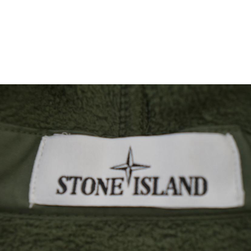 STONE ISLAND ストーンアイランド/コットンパイルボアフーディ OLV