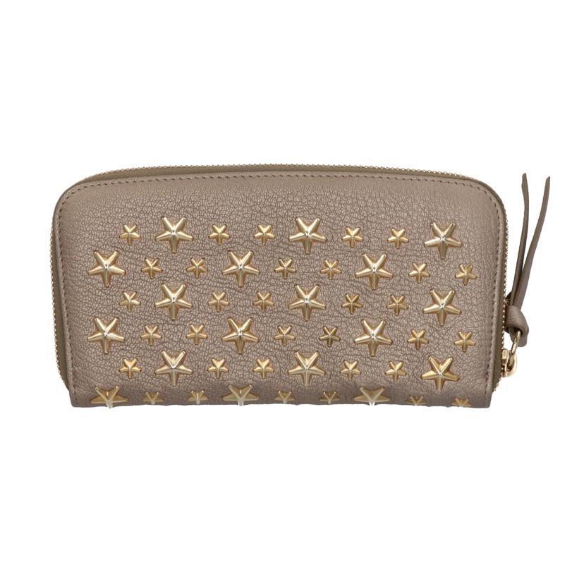 美品 ジミーチュウ FILIPA スタースタッズ 長財 布 箱付 JIMMY CHOO ジミーチュウ/FILIPA ゴールドスタースタッズ 長財布