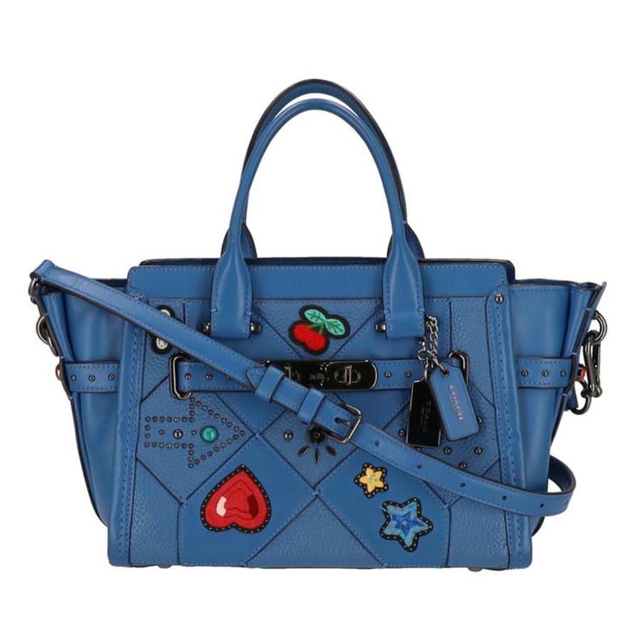 COACH コーチ/スワッガー27エンベリッシュドキャニオンキルトレザー  