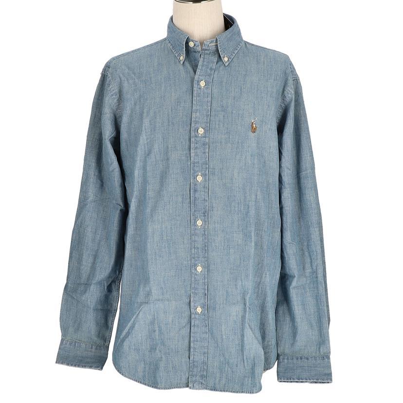 ローレンラルフローレン　シャンブレーシャツ　M 楽天市場】POLO RALPH LAUREN ラルフローレン Cotton Chambray